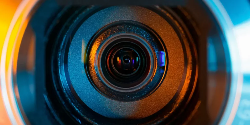 Cinema cameras and lenses used for webinar and hybrid event live streaming